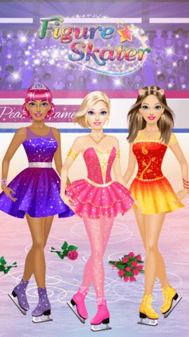 Figure Skater main menu with logo and play options