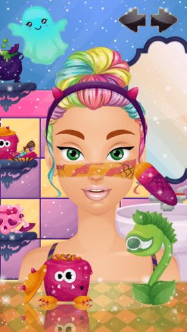 Bride selection screen with multiple Halloween wedding characters