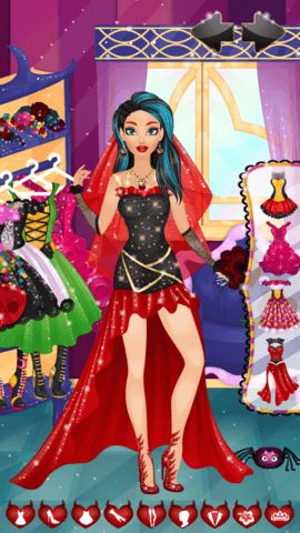 Makeup stage with lipstick, eye makeup, and spooky face styling