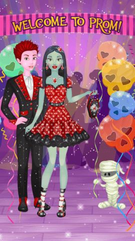Dress up stage with monster prom dresses accessories and date styling