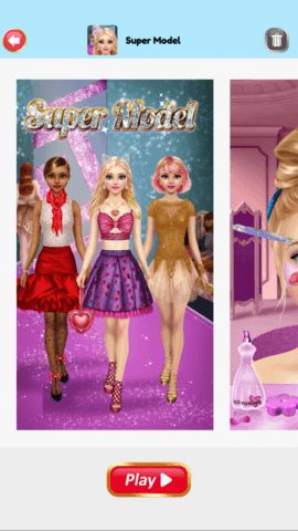 Super Model detail screen