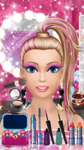 Spa stage with facial cleansing masks and skin treatment tools