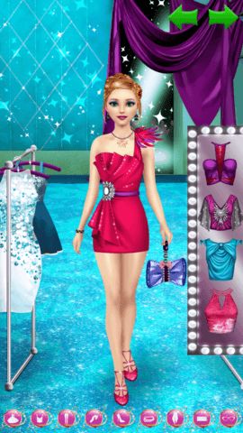 Makeup stage with eye shadow lipstick blush and hairstyle styling