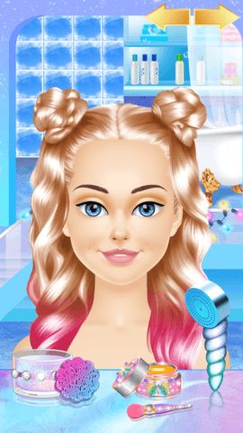 Character selection screen with multiple unicorn-inspired fashion girls