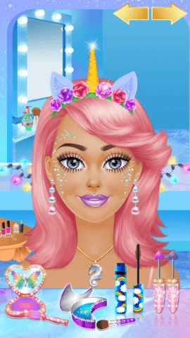 Spa stage with skin care treatment and beauty cleansing tools